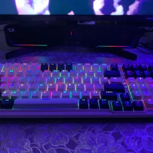 Teclado Redragon Eisa K686-rgb-pro Wireless English Red Teclado Blanco Idioma Ingles